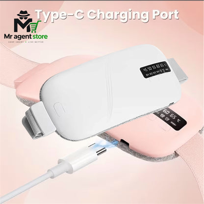 Luna by Mr Agent™ - Portable Comfort Belt | Warm + Vibration | USB-C | Pink